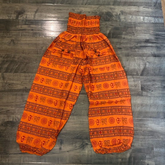 100% cotton India Imported Boho Harem leg pants/ jumpsuit - Picture 4 of 5